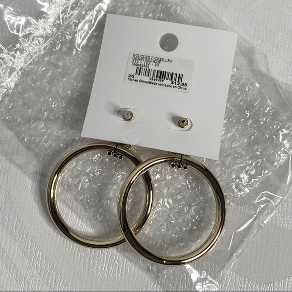 DYNAMITE GOLD HOOPS - Picture 4 of 5